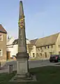 Distanzsäule von 1726 in Mügeln