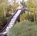 „Mühlbach-Fahrt“im Erlebnispark Tripsdrill