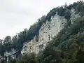 Östliche Felswand der Drachenfluh