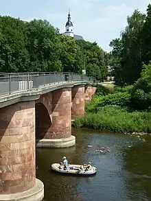 Porphyrbrücke über die Zwickauer Mulde bei Wechselburg