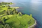 Luftbild mit dem Sound of Mull
