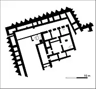 Plan des Tempels von Schicht IV