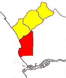 Lage des Munizips Cabinda in der Provinz Cabinda