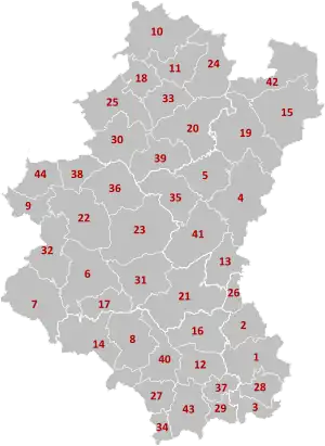 Gemeinden in der Provinz Luxemburg