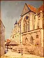 Alfred Sisley:Kirche von Moret mit altem Markt