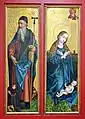 Heiliger Antonius mit Stifter und Geburt Christi, Teil des Orlier-Retabels