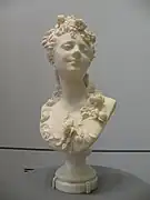 Frau mit Rosen