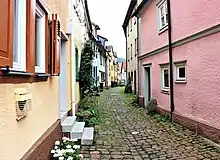 Die Muschelgasse im Historischen Fischerviertel