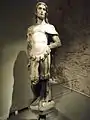 Statue Viktors im Museo del Duomo, Mailand, von einem unbekannten Mailänder Bildhauer, letzte Dekade des 15. Jahrhunderts