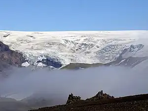 Myrdalsjökull von Süden aus gesehen