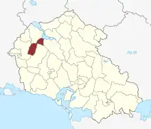 Lage des Fuglebjerg Sogn in der Næstved Kommune