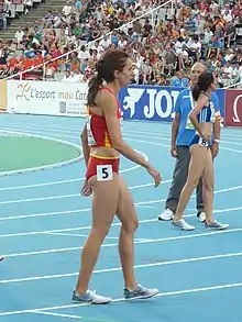 Nuria Fernández (links), Europameisterin von 2010, belegte Rang fünf