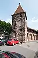 Mauerturm Schwarzes E