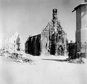 Die Frauenkirche im Januar 1945