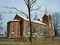 Katholische Kirche der Verklärung des Herrn Jesus in Nīdermuiža, erbaut von 1899 bis 1901