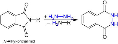 Hydrazinolase eines N-Alkyl-phthalimids