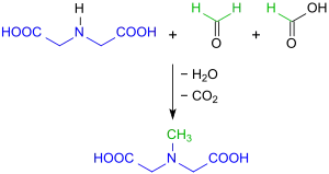 Synthese von N-Methyliminodiessigsäure nach Eschweiler-Clarke