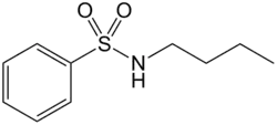 Strukturformel von N-Butylbenzolsulfonamid