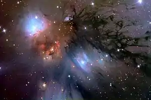 Der Reflexionsnebel aufgenommen im sichtbaren Spektralbereich mit dem 81-cm-Spiegelteleskop des Mount-Lemmon-Observatoriums