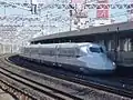 Baureihe N700 Prototyp Z0 auf einer Testfahrt bei Hamamatsu, Januar 2006