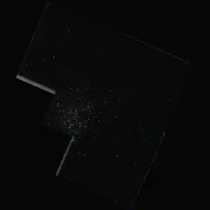 Aufnahme des offenen Sternhaufens NGC 458 des Hubble-Weltraumteleskops