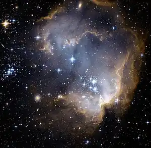 NGC 602 aufgenommen vom Hubble Space Telescope