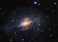 Langbelichtete Panoramaaufnahme mit einem 50 cm durchmessenden Amateurteleskop