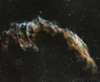 NGC 6992/6995, Schmalbandaufnahme (HA/OIII) mit einem 16-Zoll-Newton-Teleskop