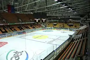 Spiel des HC Lugano gegen den Genève-Servette HC am 18. Oktober 2014