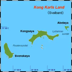 Karte von König-Karl-Land