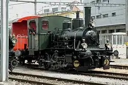 Dampflokomotive E 3/3 Nr. 456 des Vereins Historische Seethalbahn,ex NOB