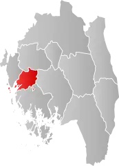 Lage der Kommune in der Provinz Østfold