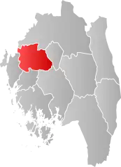 Lage der Kommune in der Provinz Østfold