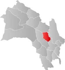 Lage der Kommune in der Provinz Buskerud