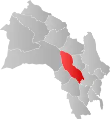 Lage der Kommune in der Provinz Buskerud