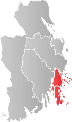 Lage der Kommune in der Provinz Vestfold
