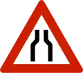 Beidseitige Straßenverengung