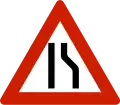 Einseitige Verengung, rechts