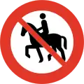 Verbot für Reiter