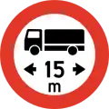 Maximale Fahrzeuglänge für Lkw – hier 15 Meter