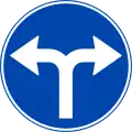 Vorgeschriebene Fahrtrichtung – links und rechts