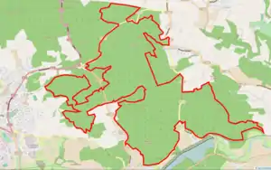 Übersichtskarte des Naturschutzgebiets