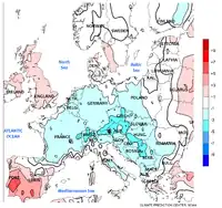 Charakteristische Eisheilige im Zentraleuropa Temperaturanomalie (Abweichung vom langjährigen Mittel) 11.–17. Mai:﻿bis 5 °C zu kalt (Höhenlagen der Alpen und mittlerer Donauraum)