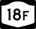 Straßenschild der New York State Route 18F