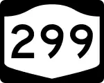 Straßenschild der New York State Route 299
