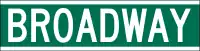 Broadway Straßenschild(New York City)
