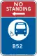 Standverbot – Bus stoppt mit Buslinie (New York City)