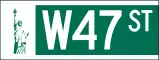Straßenschild(Midtown Manhattan, New York City)