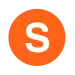Rundes Liniensymbol mit dem weißen Großbuchstaben S in orange gefülltem Kreis vor neutralem Hintergrund