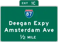 Autobahnkreuz Vorwegweiser(New York)